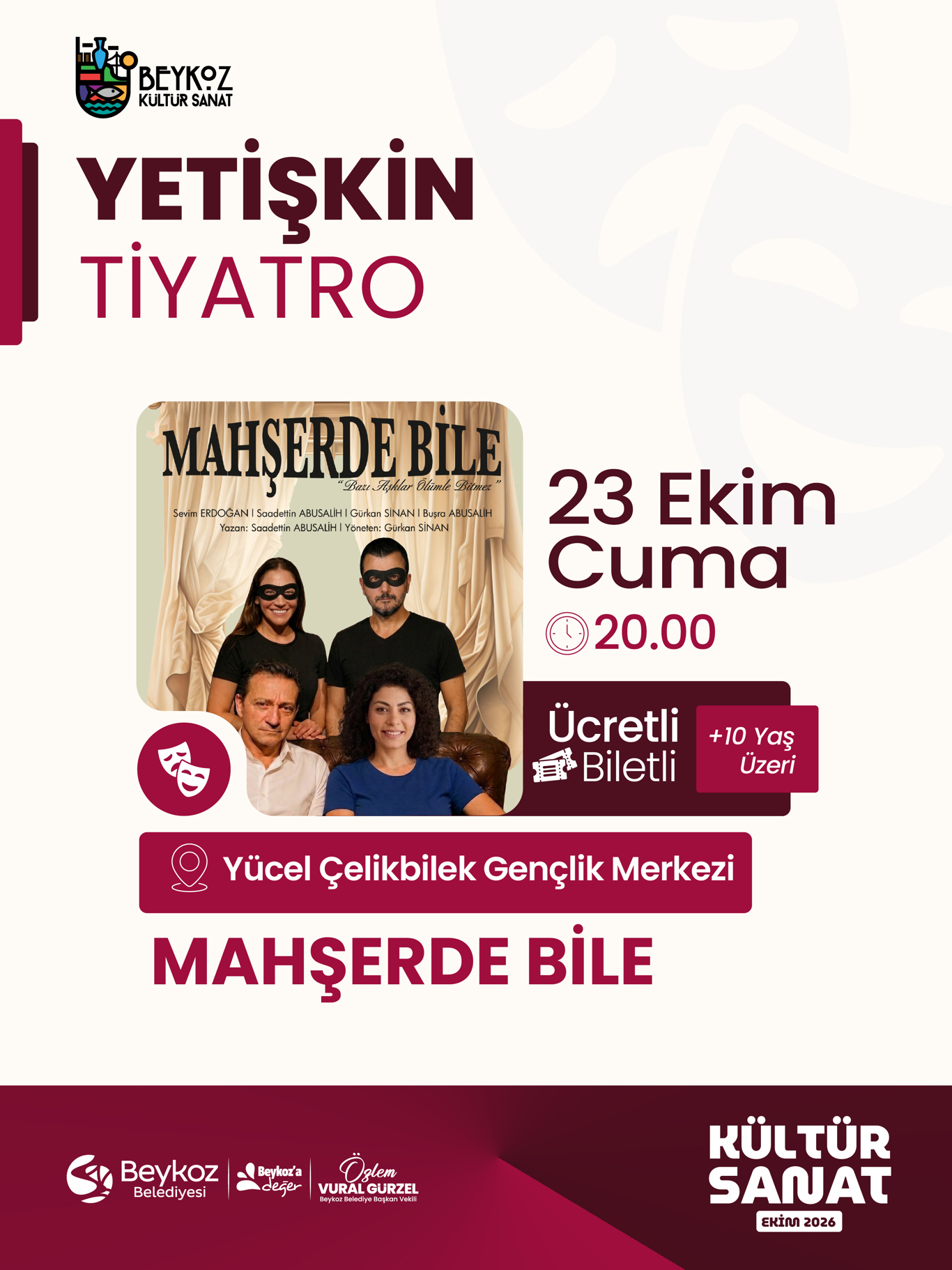 Mahşerde Bile afişi