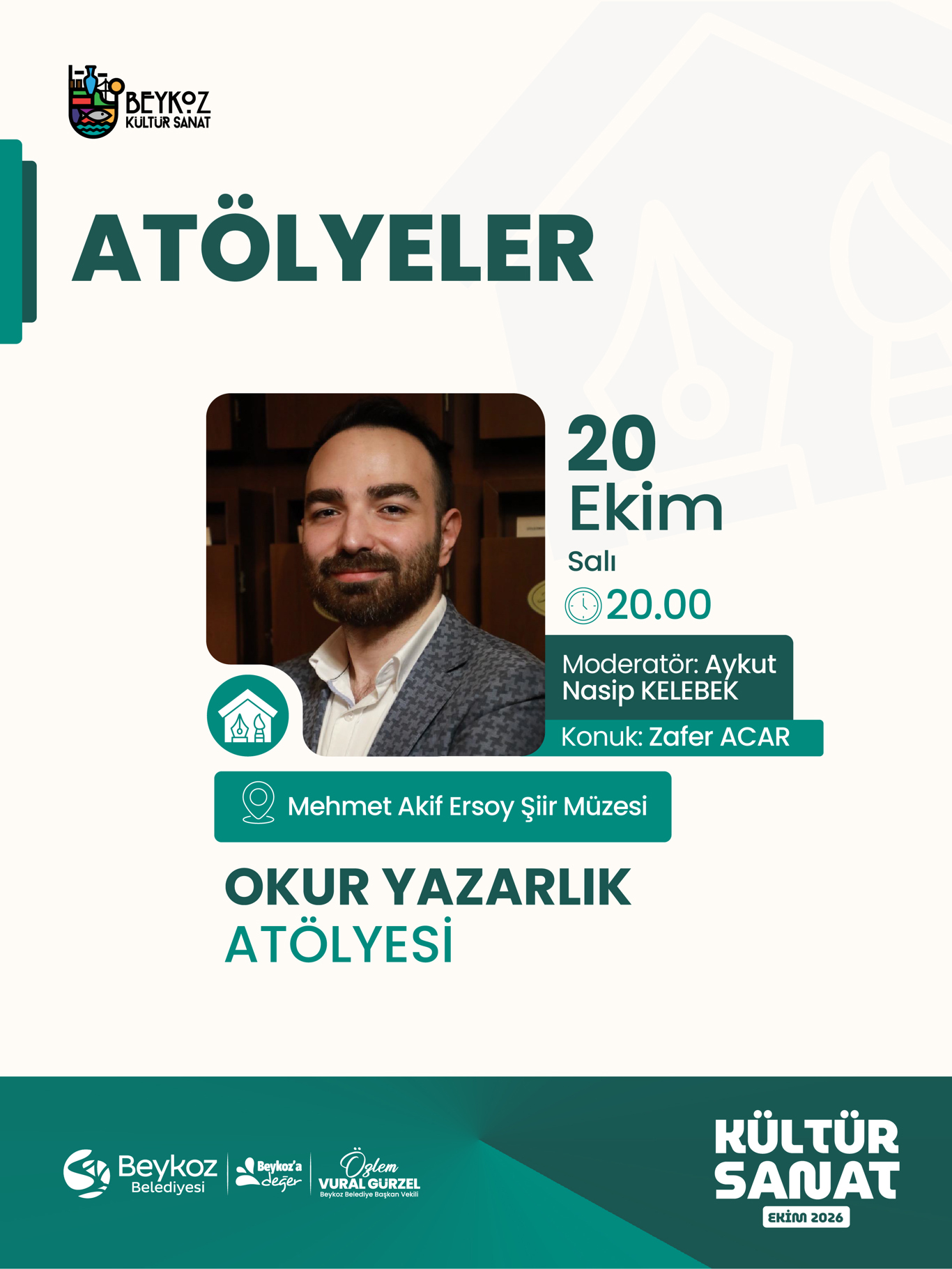 Okur Yazarlık Atölyesi afişi