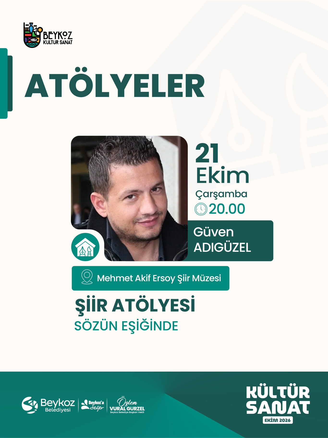 Şiir Atölyesi – Sözün Eşiğinde afişi